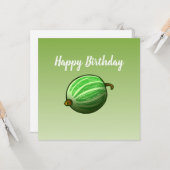 Gooseberry Birthday Card Karte (Vorderseite/Rückseite Beispiel)