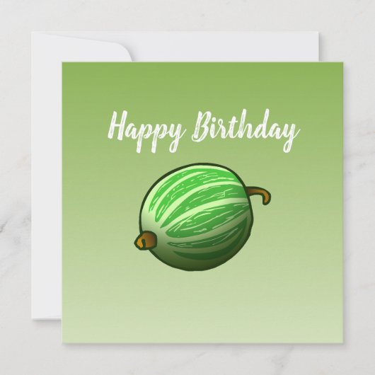 Gooseberry Birthday Card Karte (Vorderseite)