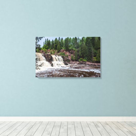 Gooseberry Falls Canvas Print Leinwanddruck (Insitu (Holzboden))