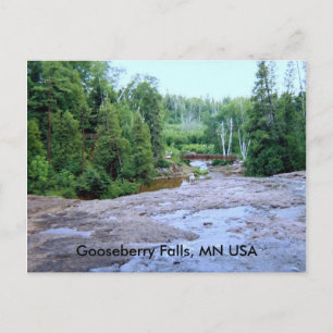 Gooseberry Falls, MN USA Postkarte