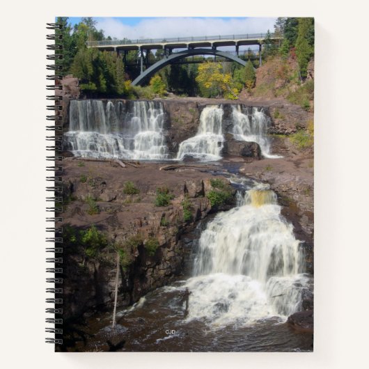 Gooseberry Falls Notebook Notizblock (Vorderseite)