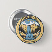 Gooseberry Falls Staat Park Minnesota Abzeichen Button (Vorne & Hinten)