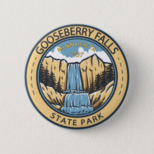 Gooseberry Falls Staat Park Minnesota Abzeichen Button