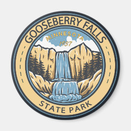 Gooseberry Falls Staat Park Minnesota Abzeichen Magnet