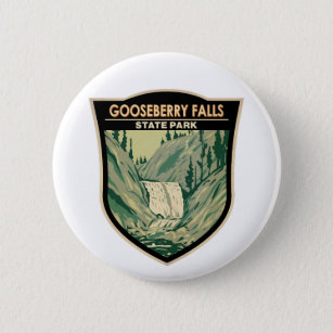 Gooseberry Falls Staat Park Minnesota Vintag Button