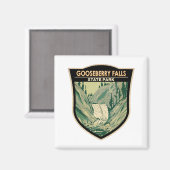 Gooseberry Falls Staat Park Minnesota Vintag Magnet (Vorderseite/Rückseite)