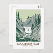 Gooseberry Falls Staat Park Minnesota Vintag Postkarte (Vorne/Hinten)