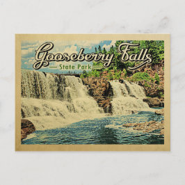 Gooseberry Falls Staat Park Vintage Postkarte