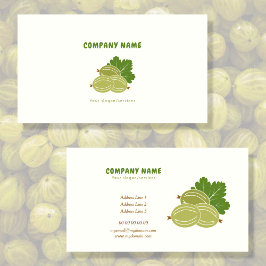 Gooseberry Fruit Business Card Visitenkarte