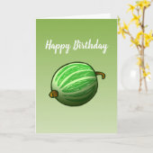 Gooseberry Fruit Falted Birthday Card Karte (Gelbe Blume)