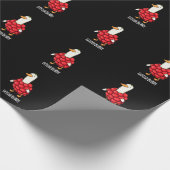 Gooseberry Funny Berry Pun Dark BG Geschenkpapier (Ecke)