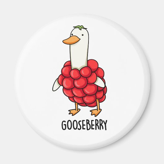 Gooseberry Funny Berry Pun Magnet (Vorne)