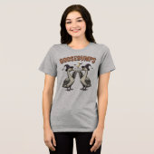 Goosebumps Funny Goose Halloween Tri-Blend Shirt (Vorderseite voll)