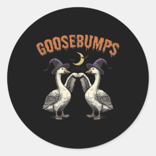 Goosebumps Witzige Gänsehaut Puns Halloween Runder Aufkleber