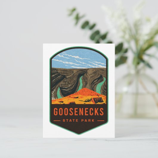 Goosenecks Staat Park Postkarte (Stehend Vorderseite)