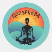 Goosfraba Skelly Runder Aufkleber (Vorderseite)