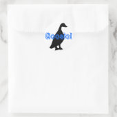 Goosio! Runder Aufkleber (Tasche)