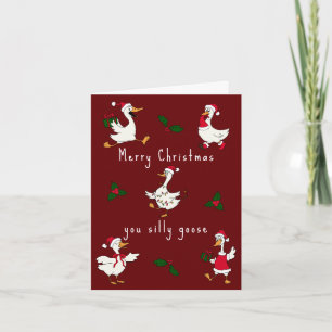 Goosmas Lustige Weihnachtsgans Lustige Feiertagska Feiertagskarte