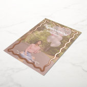 Goovy Daisy Quinceañera Save the Date Folieneinladung (Gedreht)