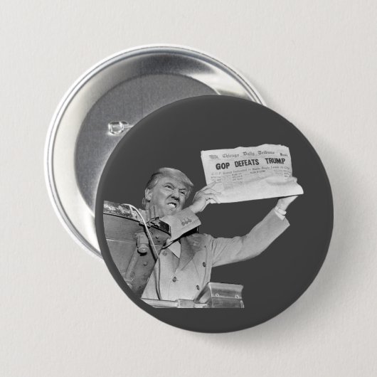 GOP besiegt Trumpf Button (Vorne & Hinten)