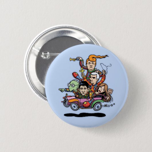 Gop-Clown-Auto '16 Button (Vorne & Hinten)