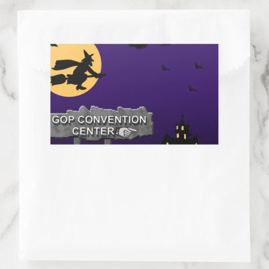 GOP Convention Center Rechteckiger Aufkleber (Tasche)