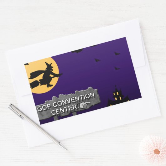 GOP Convention Center Rechteckiger Aufkleber (Umschlag)