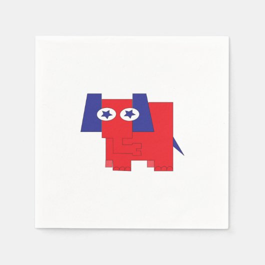 GOP-Elefant Serviette (Vorderseite)