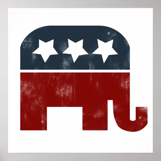 GOP-Elefantenlogo Poster (Vorne)