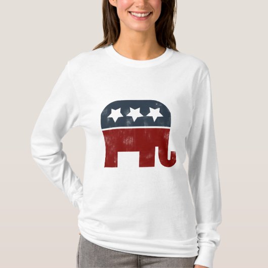 GOP-Elefantenlogo T-Shirt (Vorderseite)