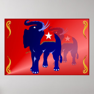 GOP-Elefantenposter Poster
