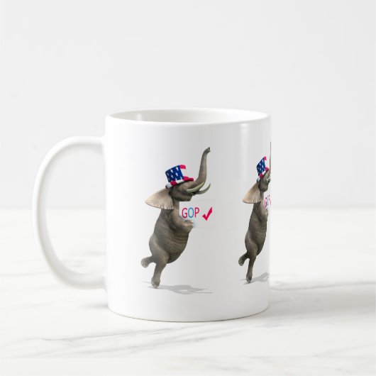 GOP Elephant Kaffeetasse (Links)