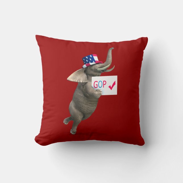 GOP Elephant Kissen (Vorderseite)