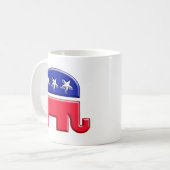 GOP Elephant-Logo Kaffeetasse (Vorderseite Links)