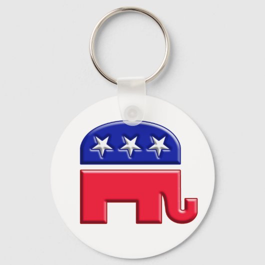 GOP Elephant-Logo Schlüsselanhänger (Vorderseite)