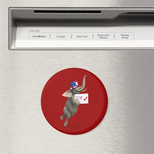 GOP Elephant Magnet (In Situ (Geschirrspüler))