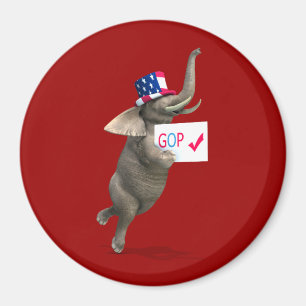 GOP Elephant Magnet