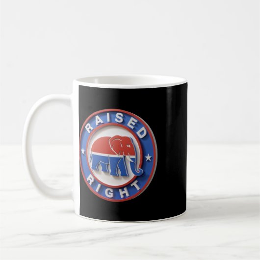 Gop Elephant Marches Proudly Raised Right Legacy Kaffeetasse (Links)