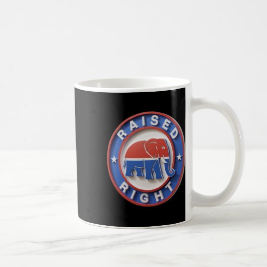 Gop Elephant Marches Proudly Raised Right Legacy Kaffeetasse (Rechts)