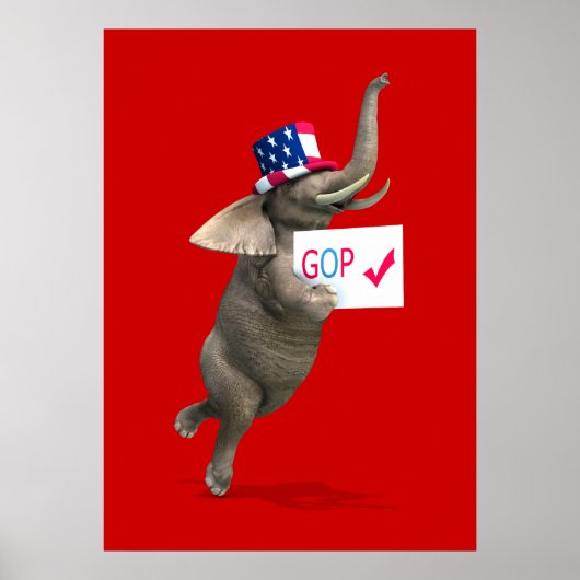 GOP Elephant Poster (Vorne)