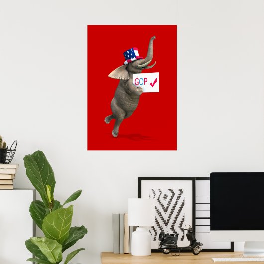 GOP Elephant Poster (Heimbüro)