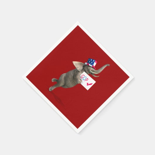 GOP Elephant Serviette (Ecke)