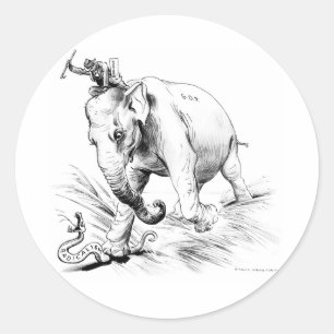 GOP Elephant Sticker