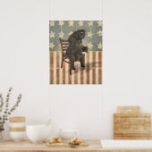 GOP Elephant übernimmt den Vorsitz in der Funny Po Poster (Küche)