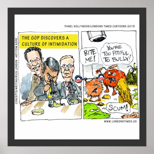 GOP entdeckt Kultur der Einschüchterung Witziges P Poster (Vorne)