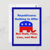 GOP Fearmongers Postkarte (Vorne/Hinten)