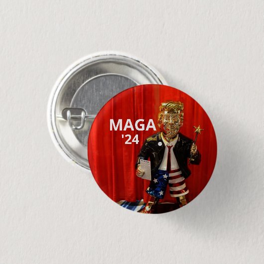 GOP Golden Boy: Donald Trump Button (Vorne & Hinten)