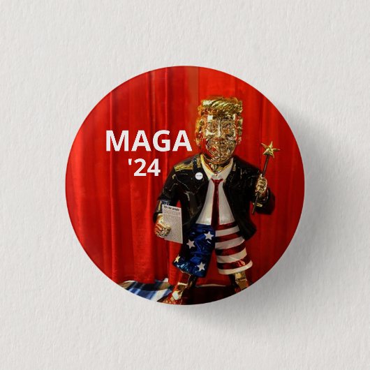 GOP Golden Boy: Donald Trump Button (Vorderseite)