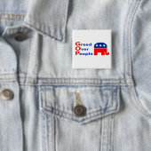 GOP - Habsucht über Leuten Button (Beispiel)