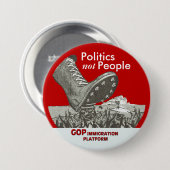 Gop-Immigrations-Plattform Button (Vorne & Hinten)